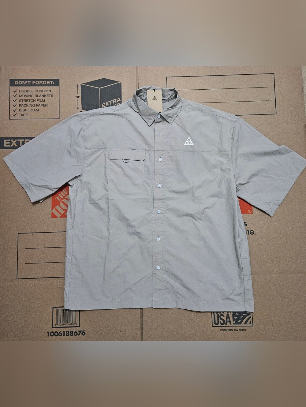 Nike ACG Orb Weaver UV Repel Short Sleeve Grey